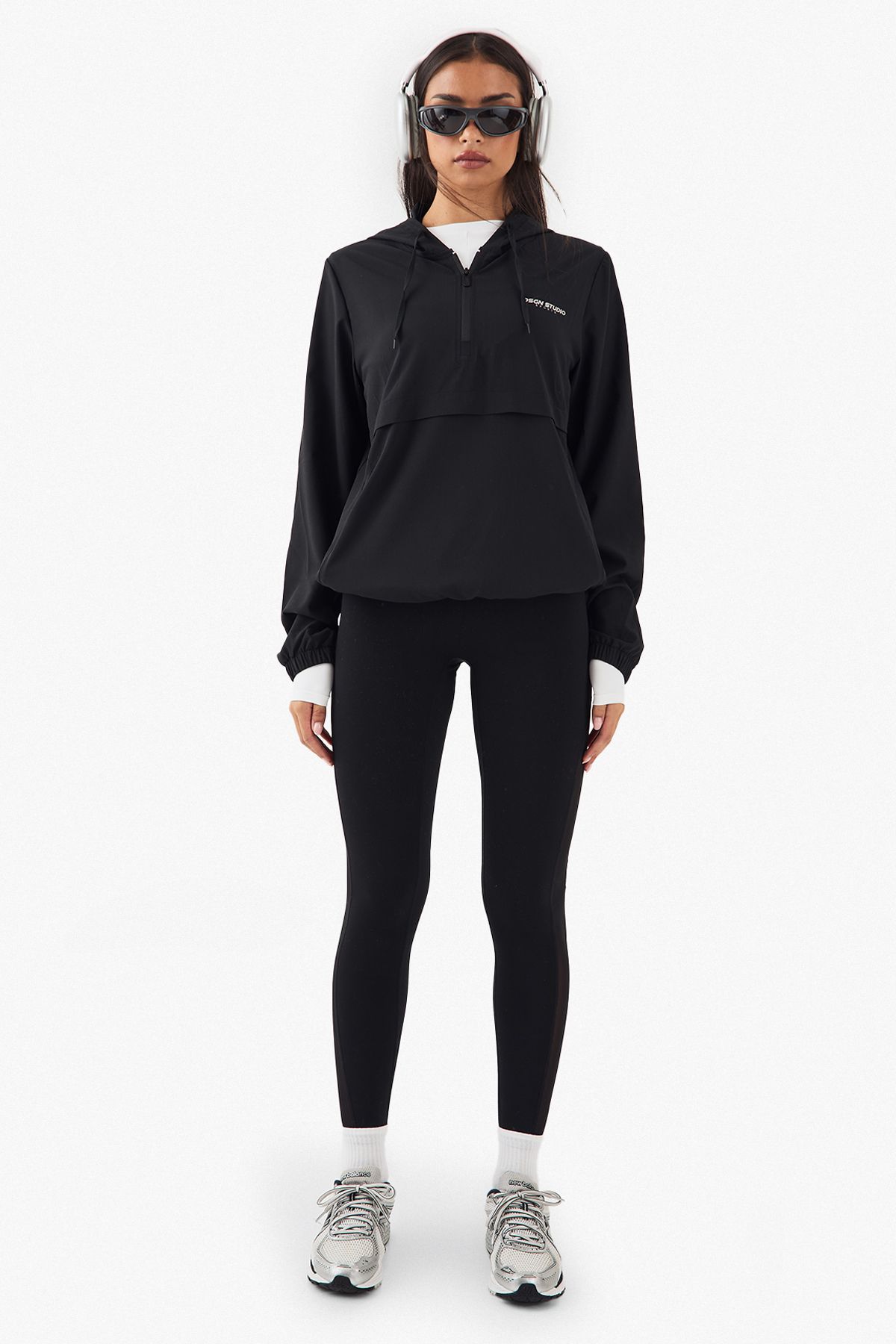 DSGN Studio DSGN Studio Pull Over Rip Stop Hooded Jacket Black image 5