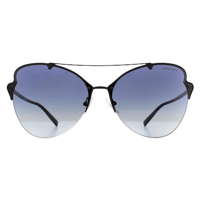 Tiffany Cat Eye Black Blue Gradient Sunglasses