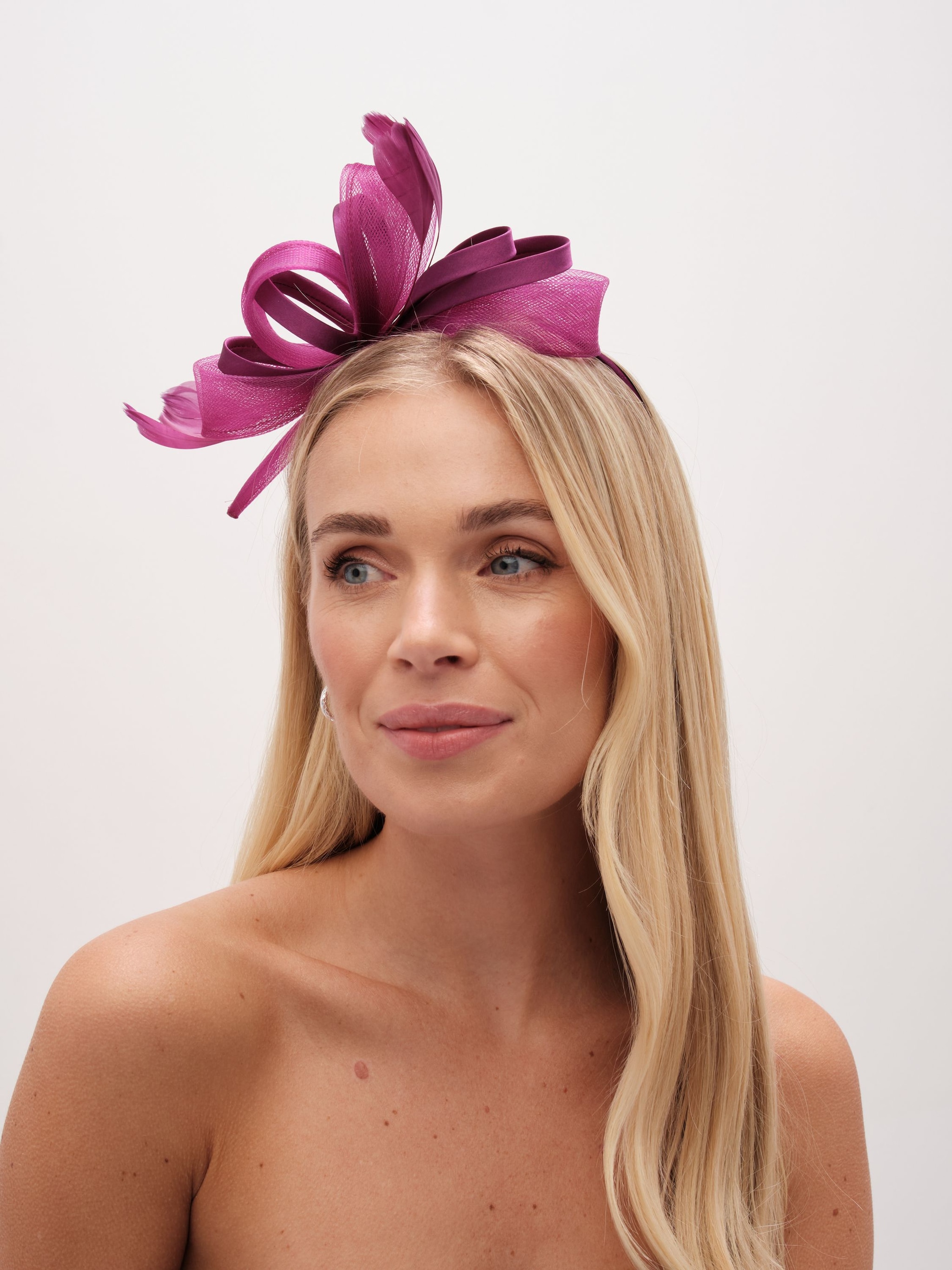 Jon Richard Medium Berry Fascinator Headband image 4
