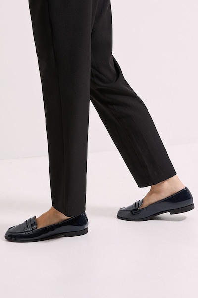 Dorothy Perkins Wide Fit Lara Penny Loafers New Navy