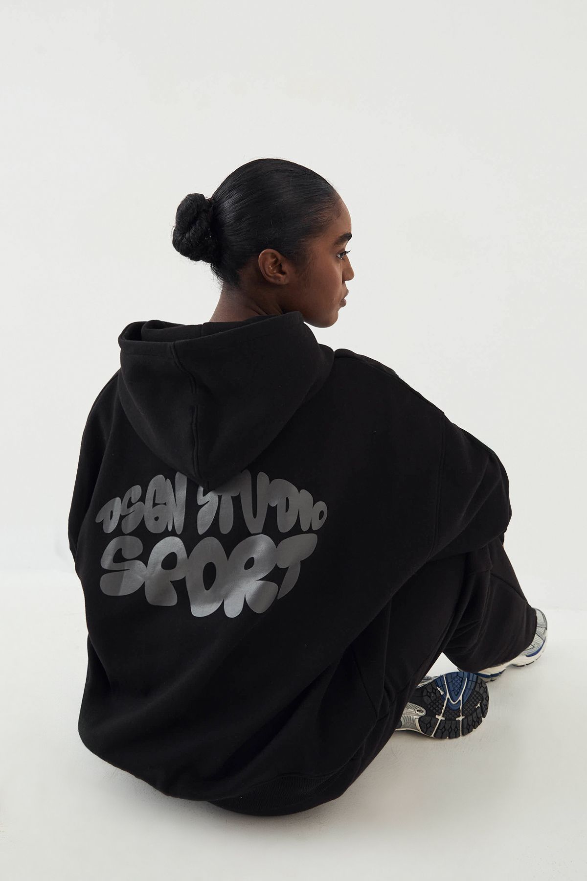 DSGN Studio DSGN Studio Sport Bubble Oversized Hoodie Black