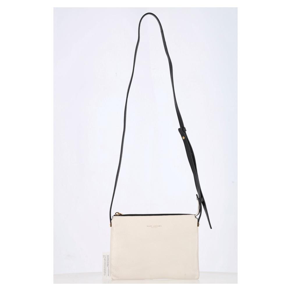Marc Jacobs Preloved Crossbody Bag Zip Closure Wo - White | Ecru Crossbody Bags image 2