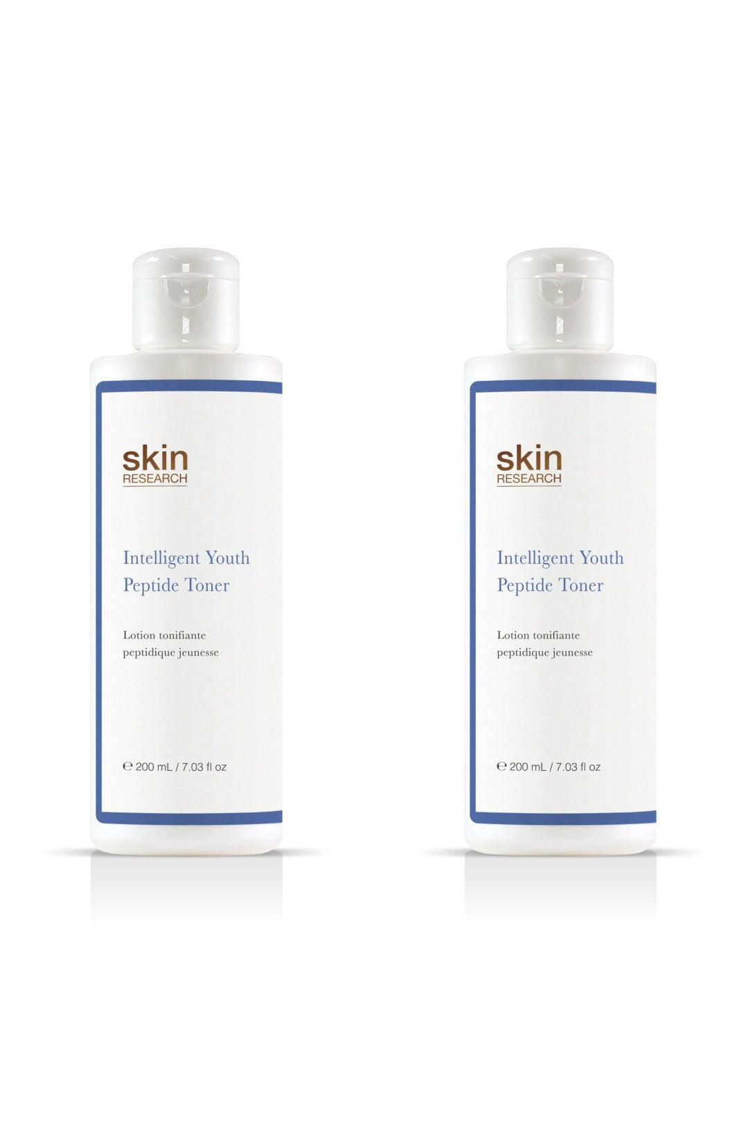 Skin Research Youth Peptide Toner 200ml x 2 Duo Pack image 1