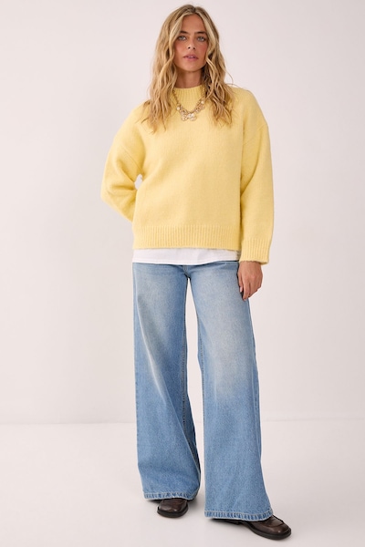 NastyGal Turtleneck Jumper Lemon