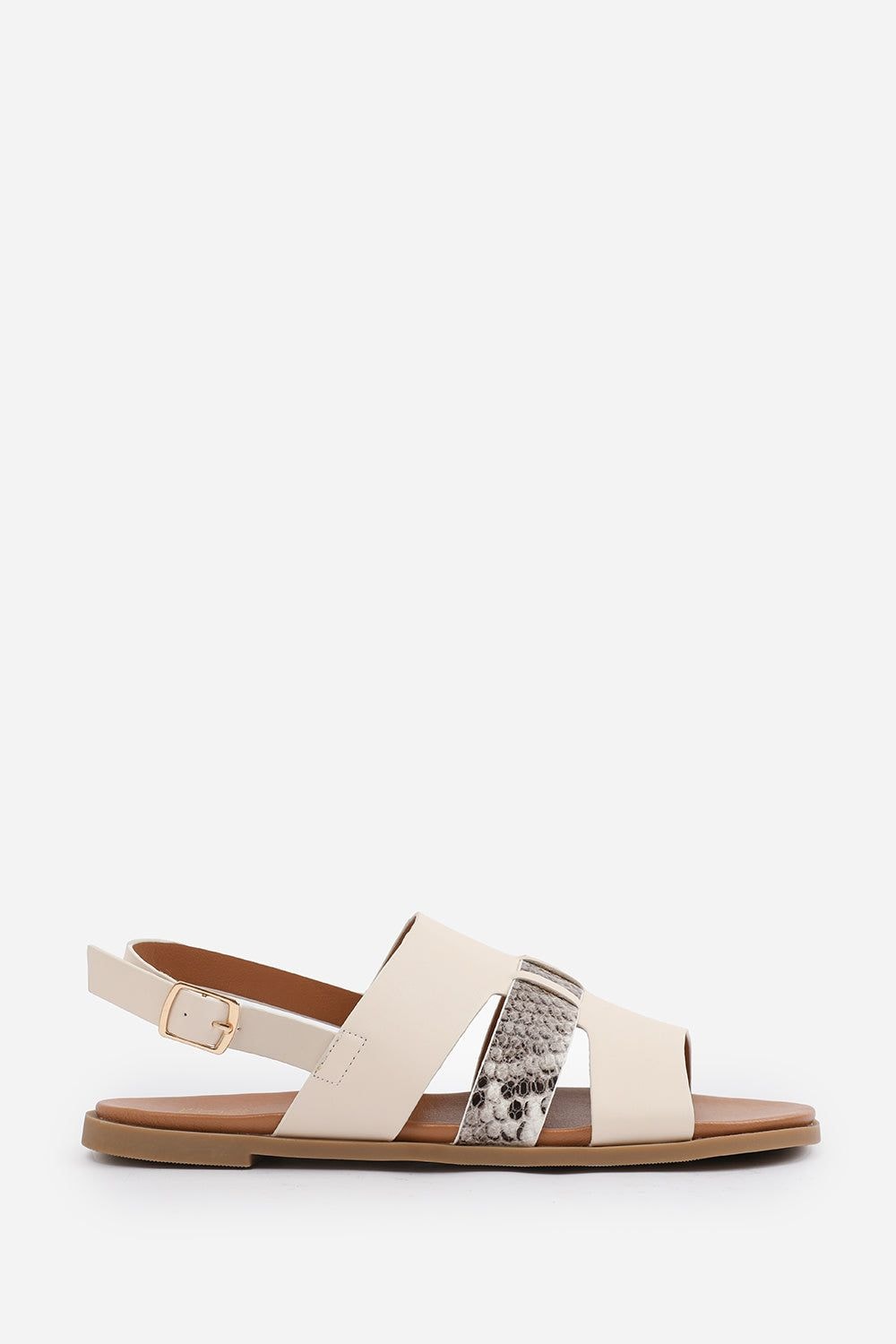 Where's That From 'Violet' Flat Sandals With Multi Strap Detail And Buckle Closure image 2