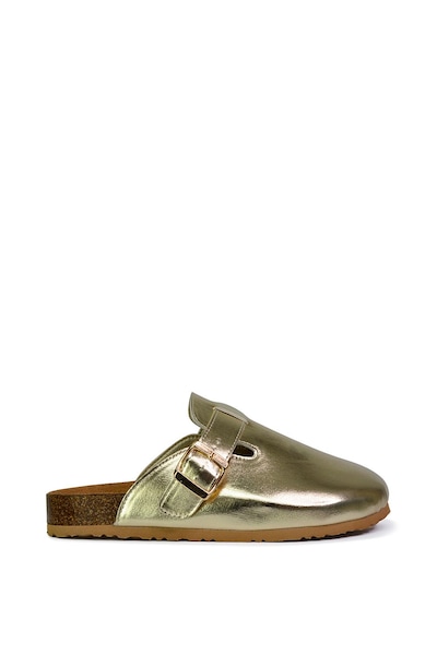 XY London 'Lucy' Slip On Flat Cork Slider Mules