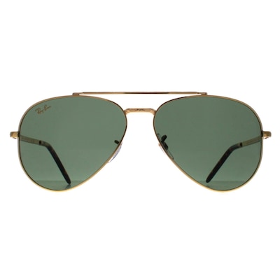 Ray-Ban Aviator Polished Gold Green RB3625 New Aviator