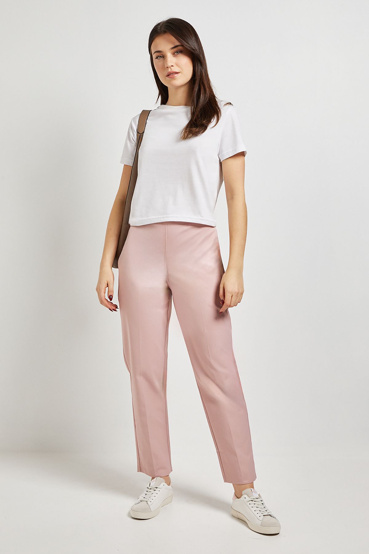 Dorothy Perkins Button Detail Tapered Trouser Blush