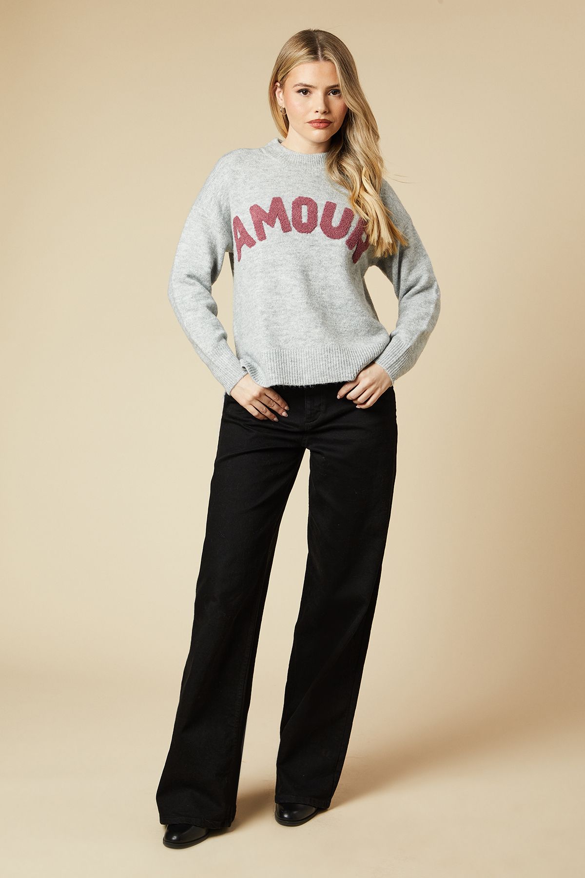 Dorothy Perkins Amour Jumper Grey Marl image 4