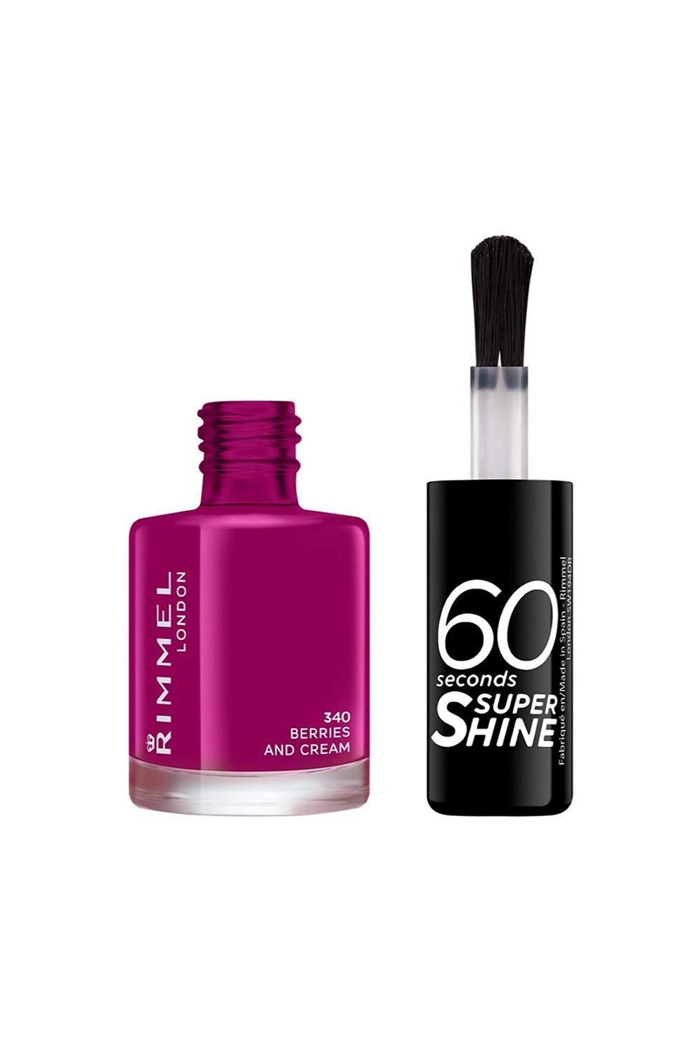 Rimmel London 60 Seconds Super Shine Nail Polish Berries And Cream image 3