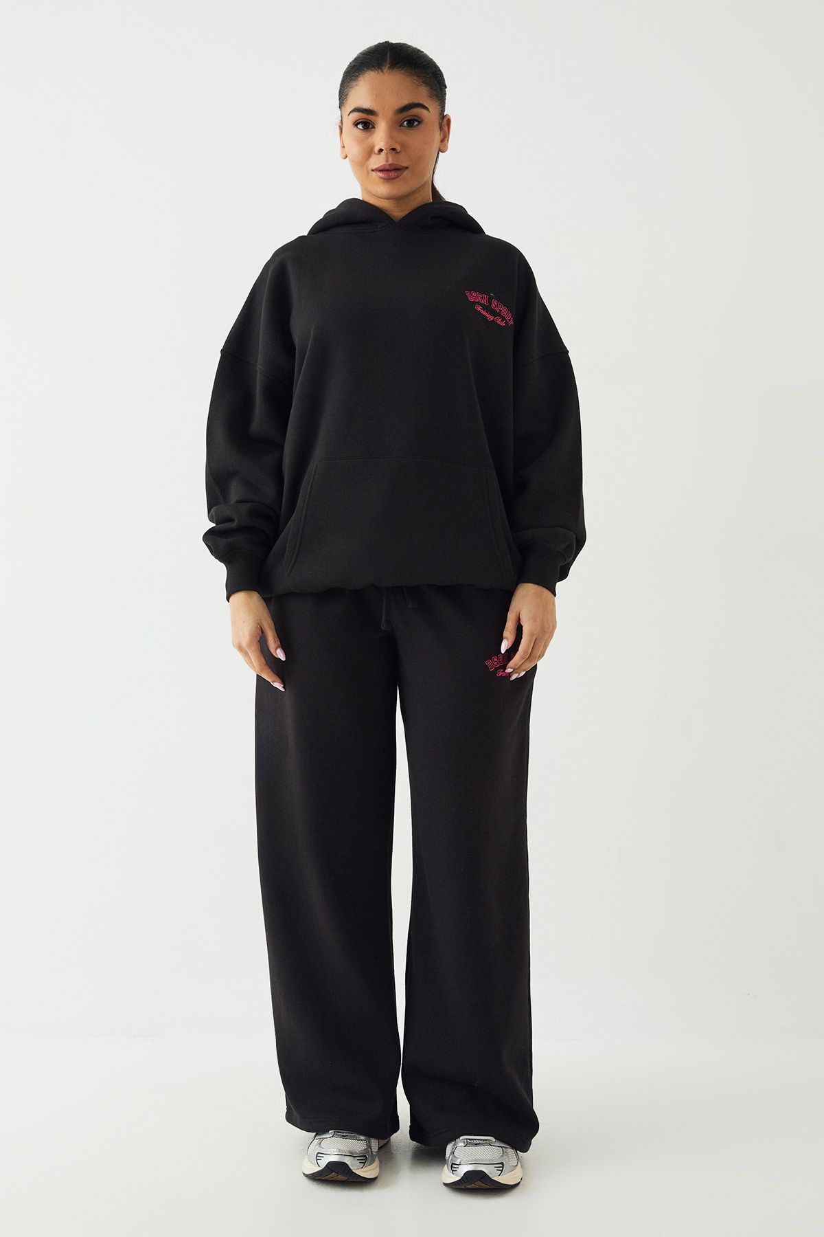 DSGN Studio DSGN Studio Sport Training Club Oversized Hoodie Black image 5