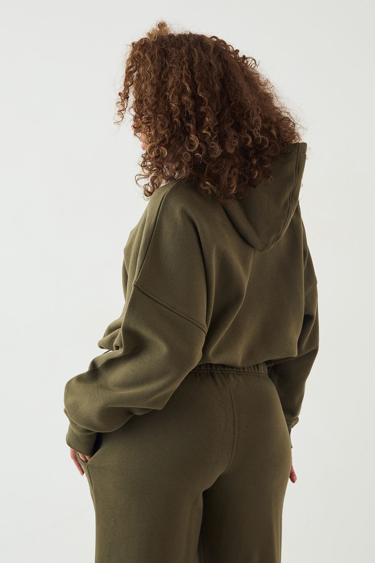 DSGN Studio DSGN Studio Sport Training Club Toggle Hem Funnel Neck Hoodie Green image 2