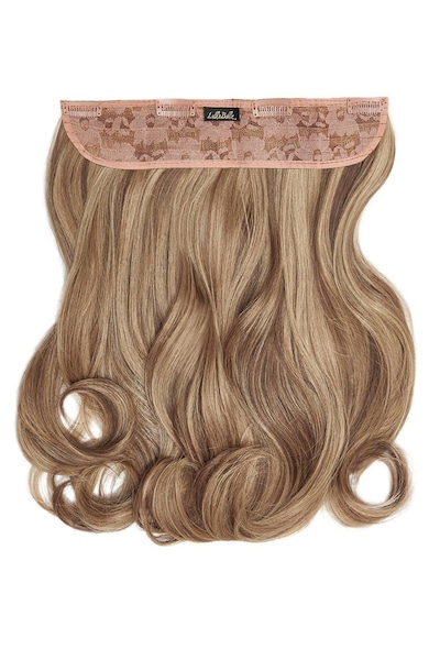 Lullabellz Thick 16 1 Piece Curly Clip In Hair Extensions Mellow Brown