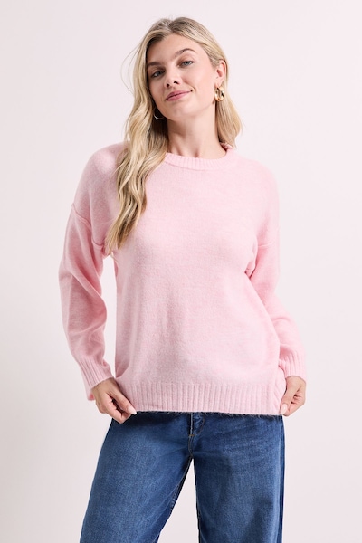 Dorothy Perkins Relaxed Crew Jumper Light Pink