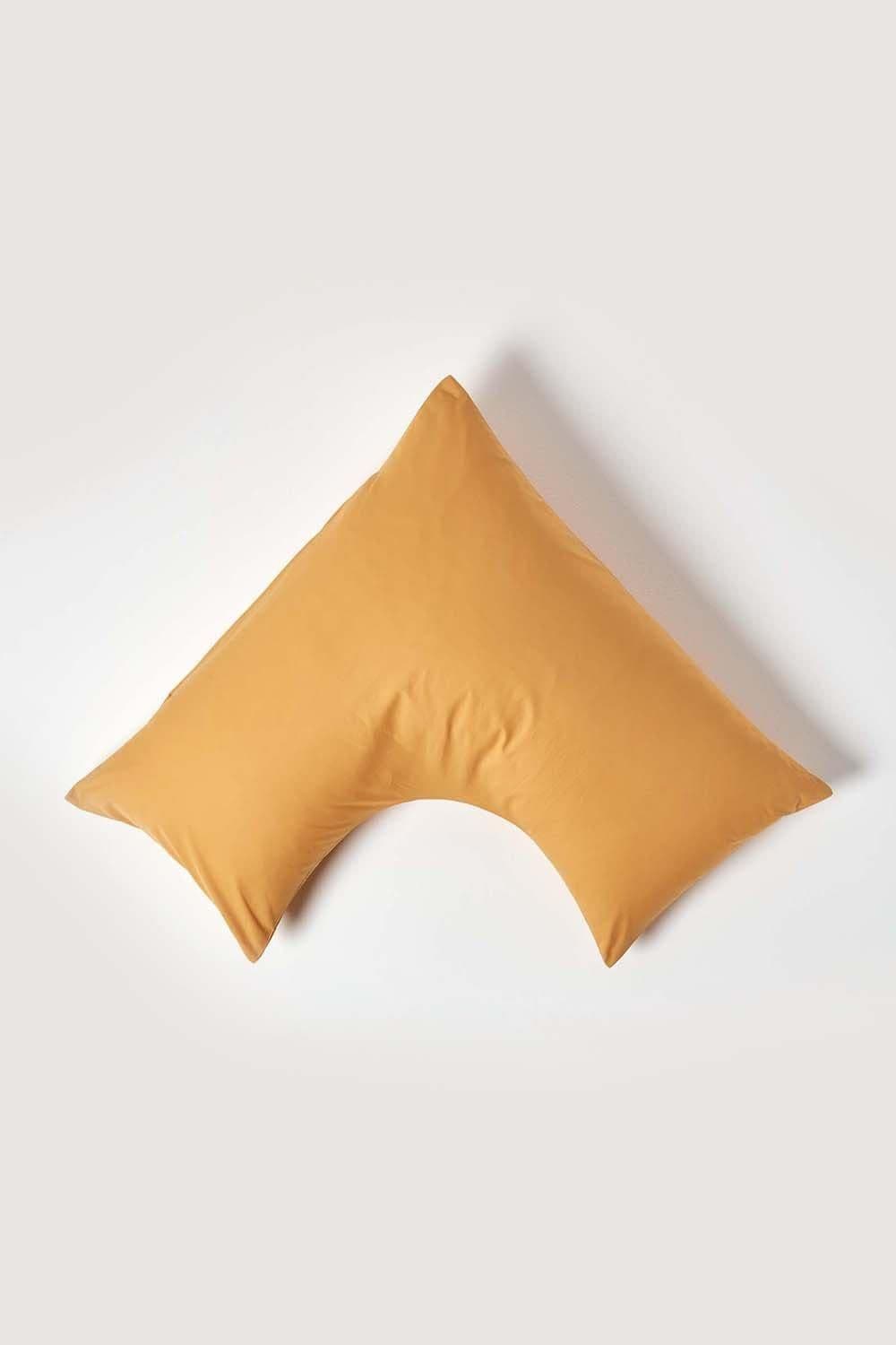 Homescapes Egyptian Cotton V Shaped Pillowcase 200 TC image 1