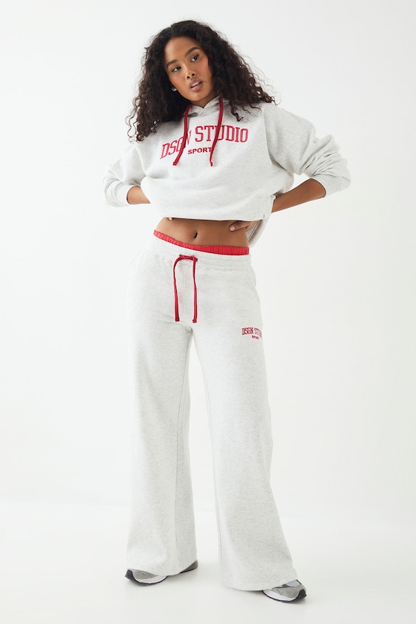 DSGN Studio DSGN Studio Embroidered Straight Leg Jogger Ash Grey