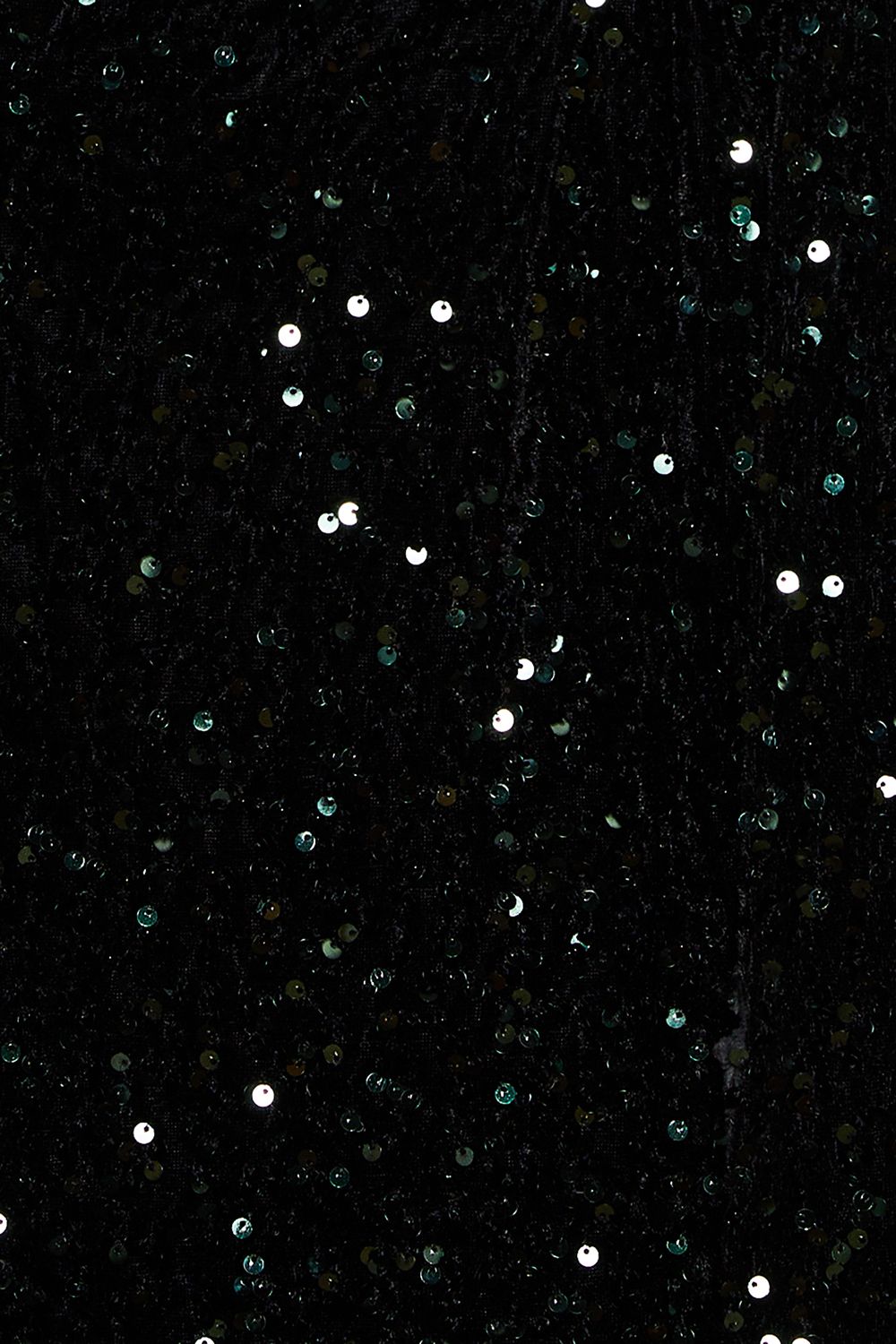 Dorothy Perkins Wrap Velvet Sequin Long Sleeve Mini Dress Green image 6