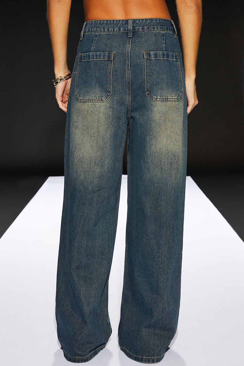 RUNWAY 1.8.1.8 Runway 1.8.1.8 Earth Toned Pleat Front Jean Earth image 3