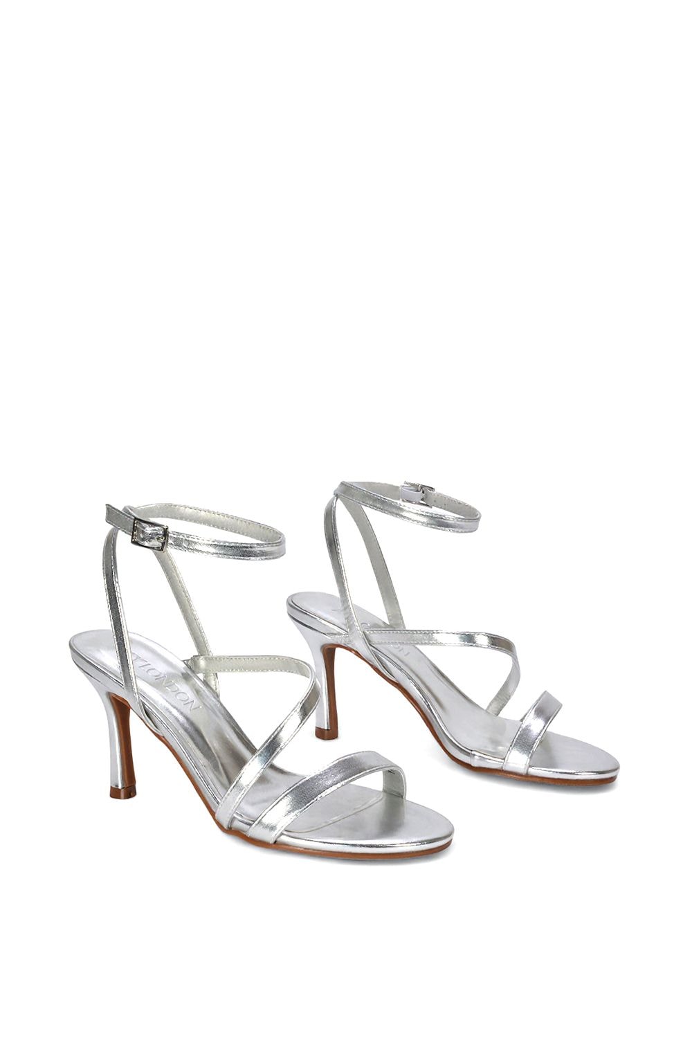XY London 'Sherry'' Strappy Barely There Stilettos Heel Shoes image 4