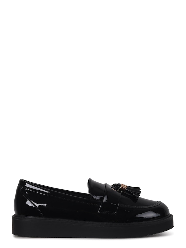 Linzi Naomi Wide Fit Black Patent Loafer