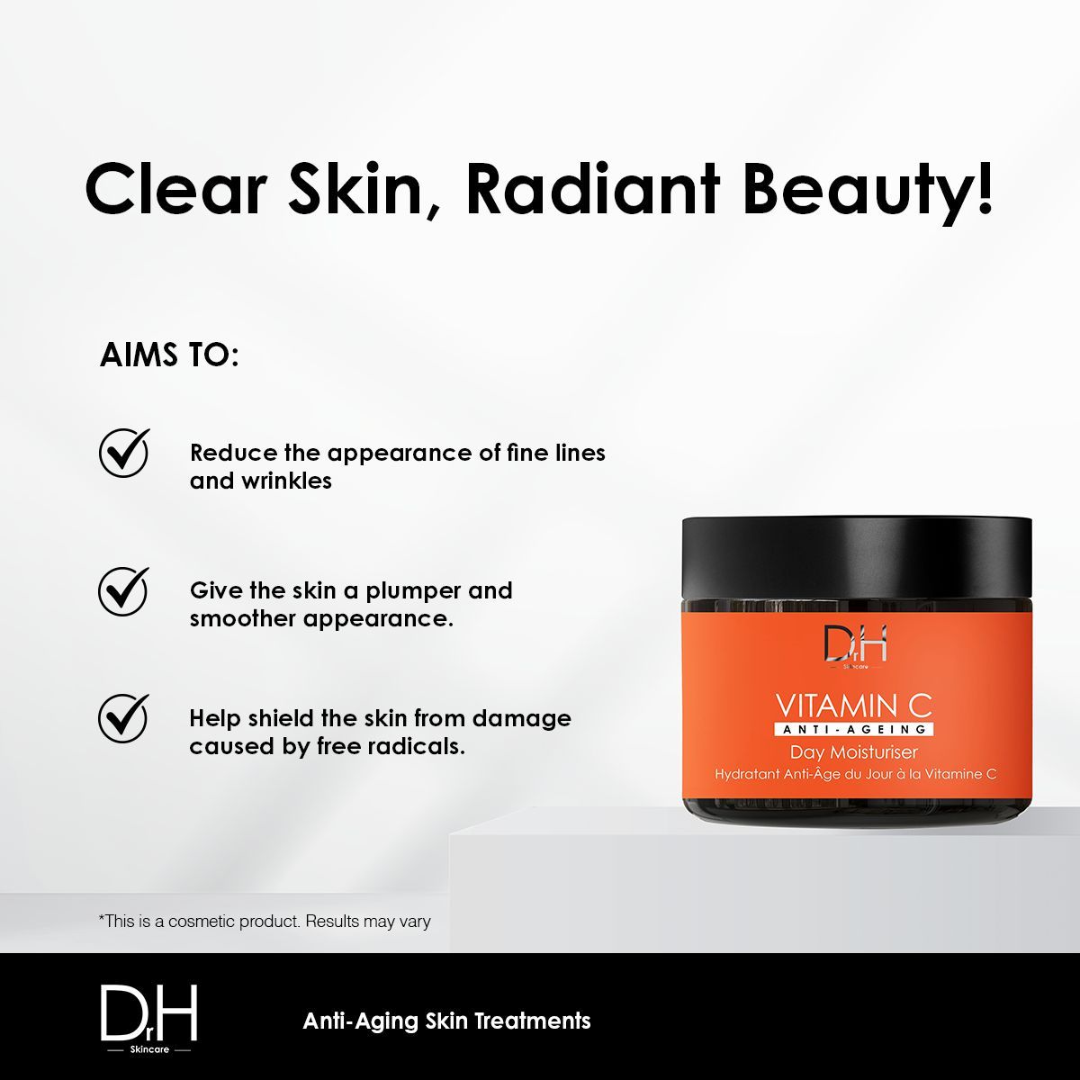 Dr H Vitamin C Anti-Ageing Day Moisturiser 60ml image 3