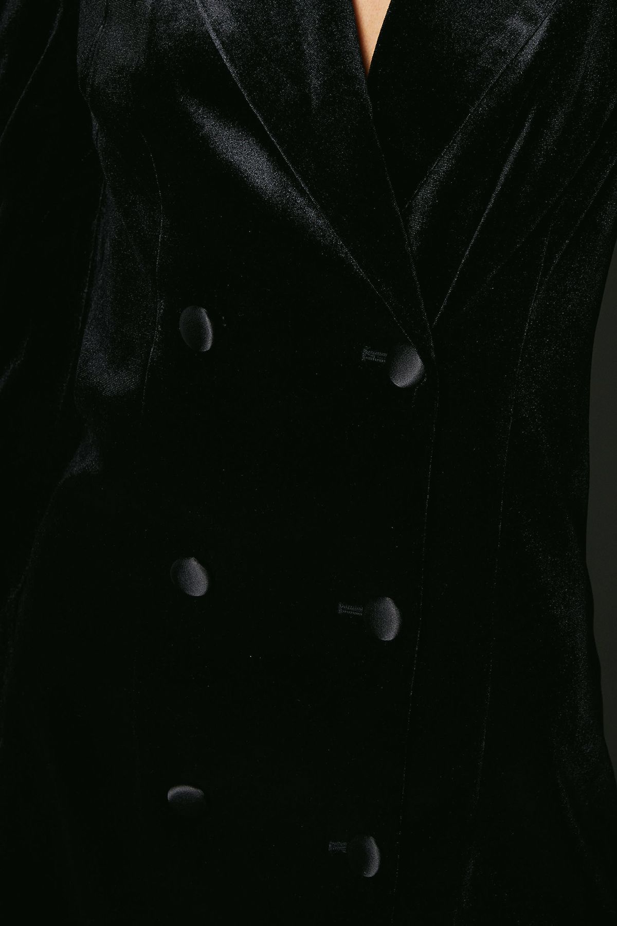 Dorothy Perkins Velvet Blazer Dress Black image 5