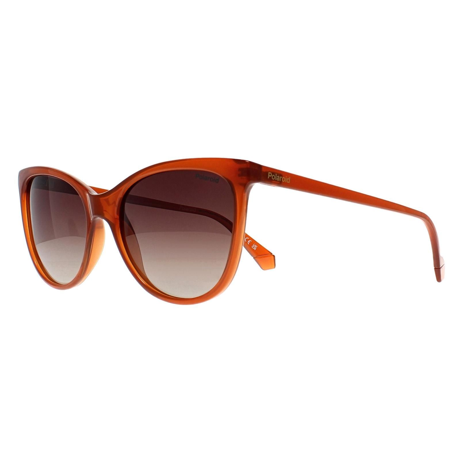 Polaroid Cat Eye Ochre Brown Gradient Polarized PLD 4179/S image 2