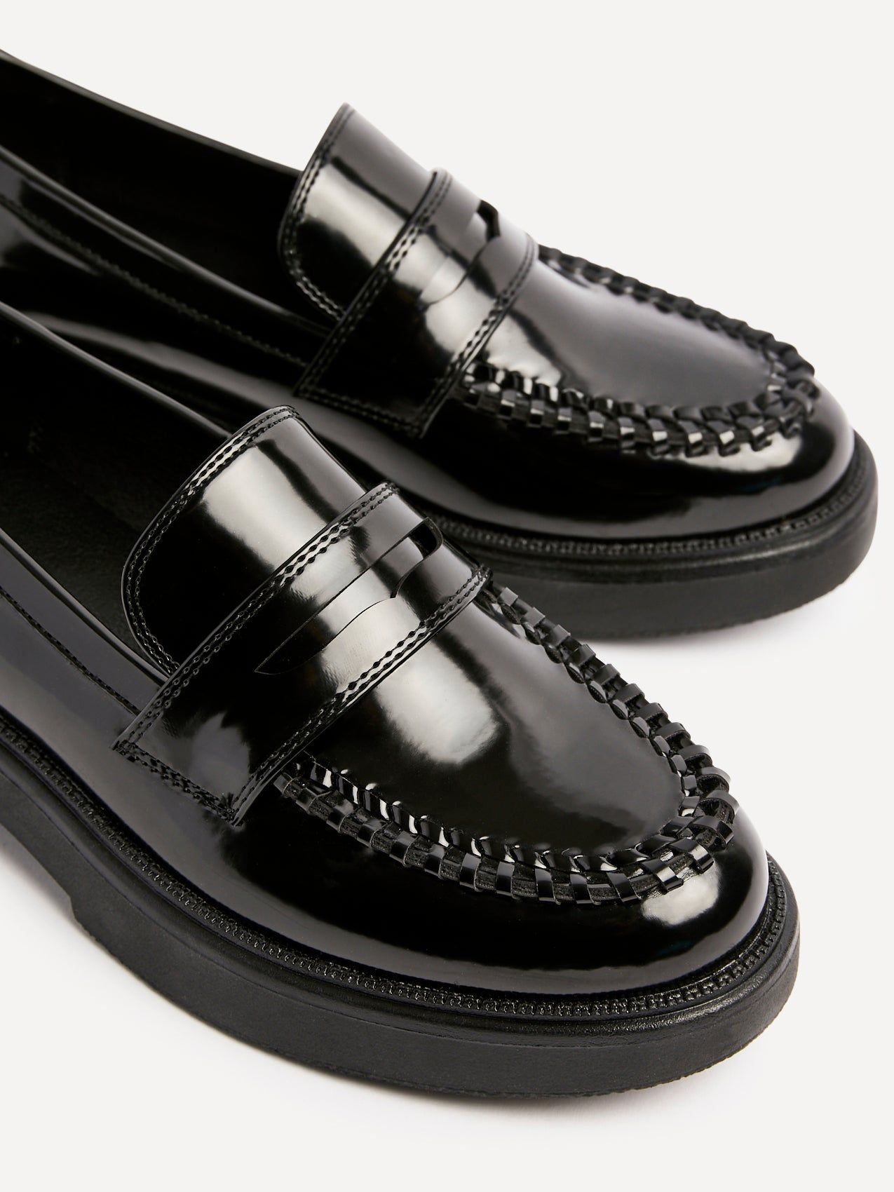 Linzi Direction Black Patent Chunky Loafer image 4