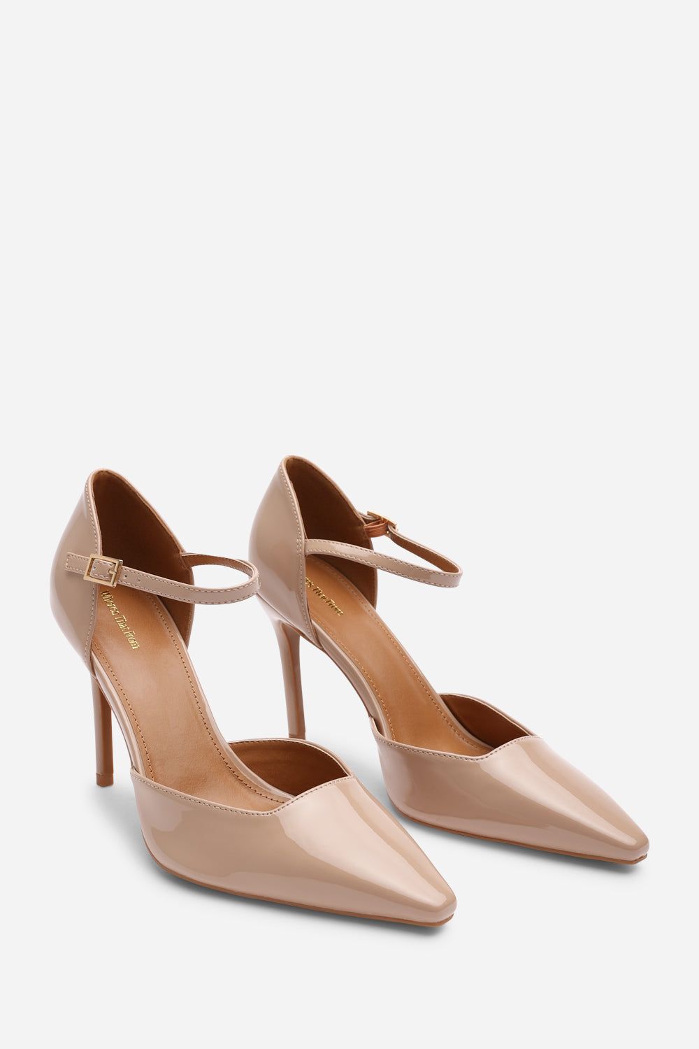 Where's That From 'Winnie' Pointed Toe Stilleto Court Heeled Shoe with Buckle Strap image 4