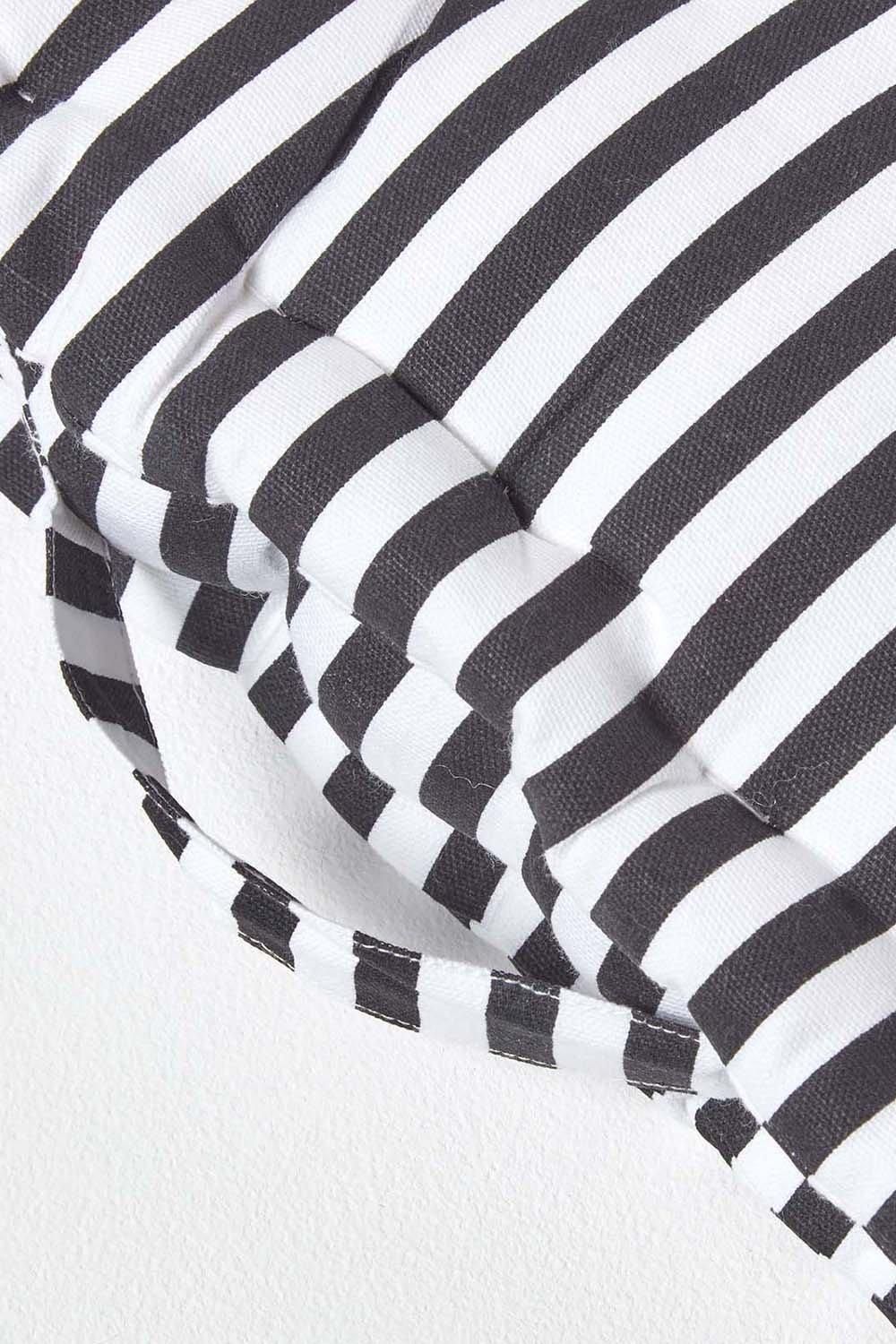 Homescapes Cotton Thin Stripe Floor Cushion image 4