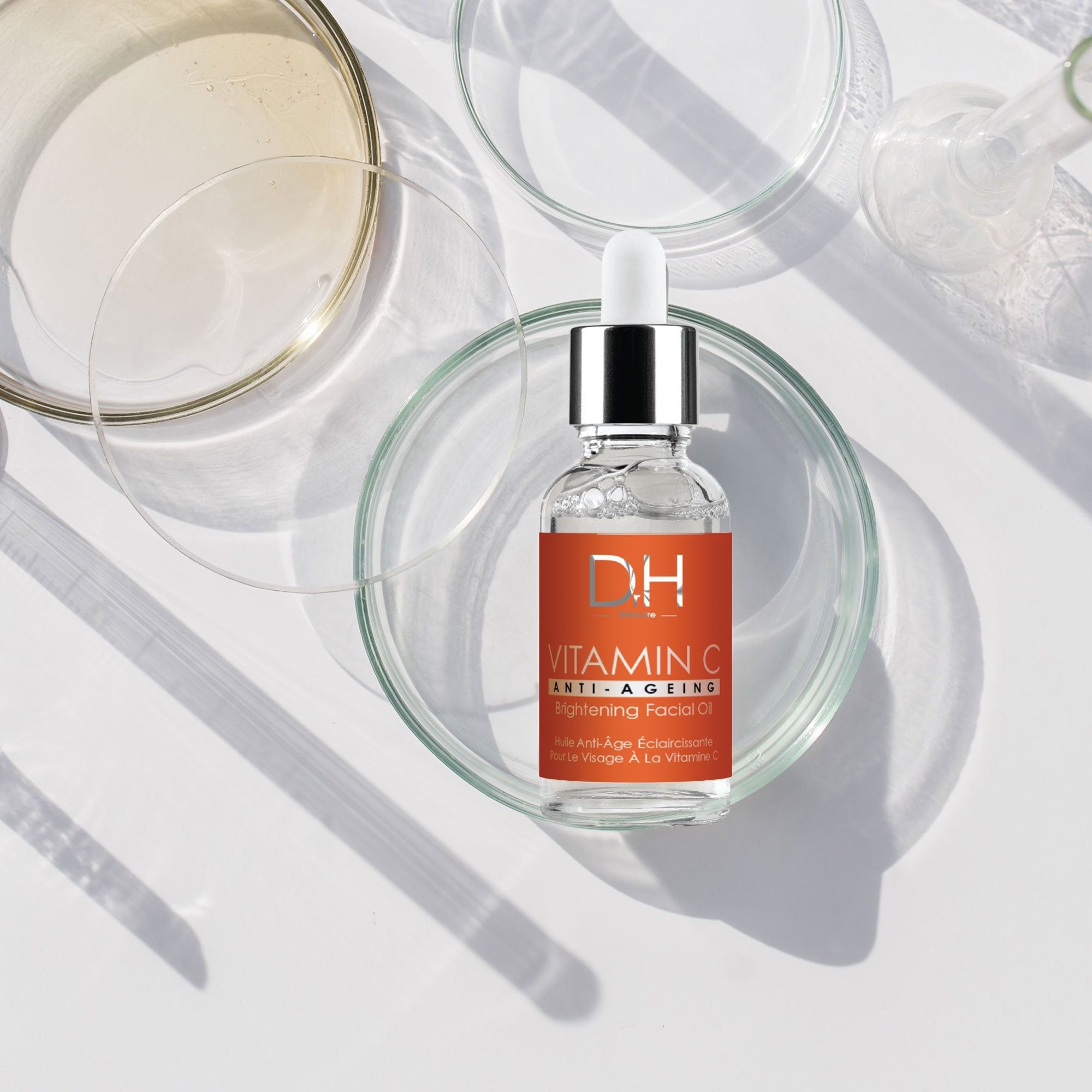 Dr H Vitamin C Brightening Oil Facial Oil 30ml x 2 Duo Pack image 5