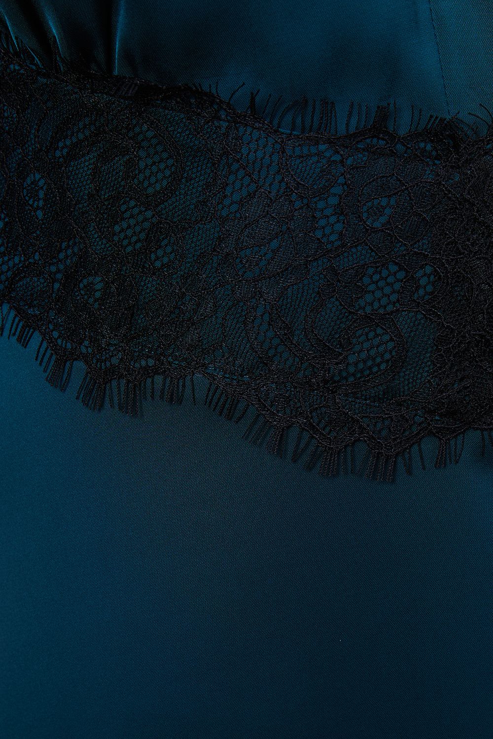 Oasis Occasion Satin Lace Waist Midi Dress Green image 5