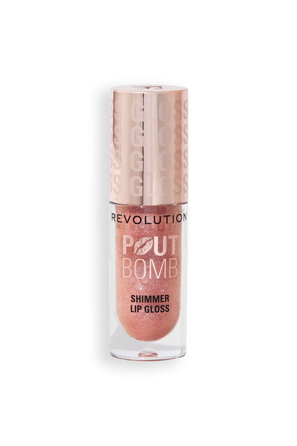 Revolution Pout Bomb Shimmer Lip Gloss Glimmer Nude image 3