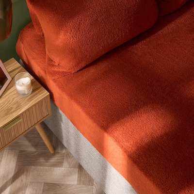 OHS Teddy Fleece Thermal Fitted Bed Sheet