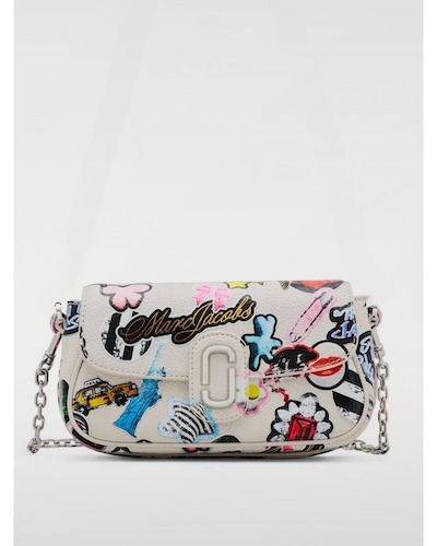 Marc Jacobs Softshot 21 Sticker Crossbody Bag Wo - White Clutch Bags