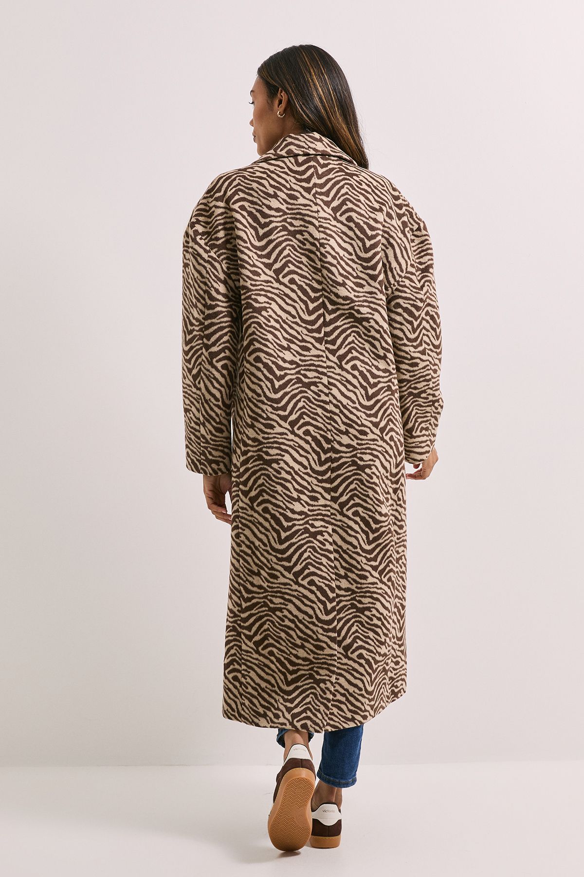 Dorothy Perkins Wide Collar Animal Print Coat Animal image 3