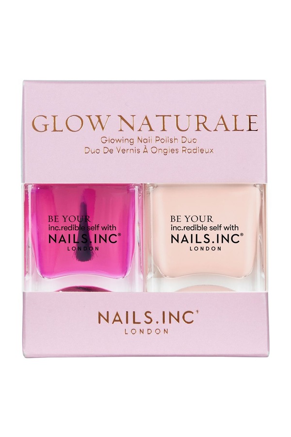 Nails Inc Glow Naturale Glowing Nail Polish Duo Multi