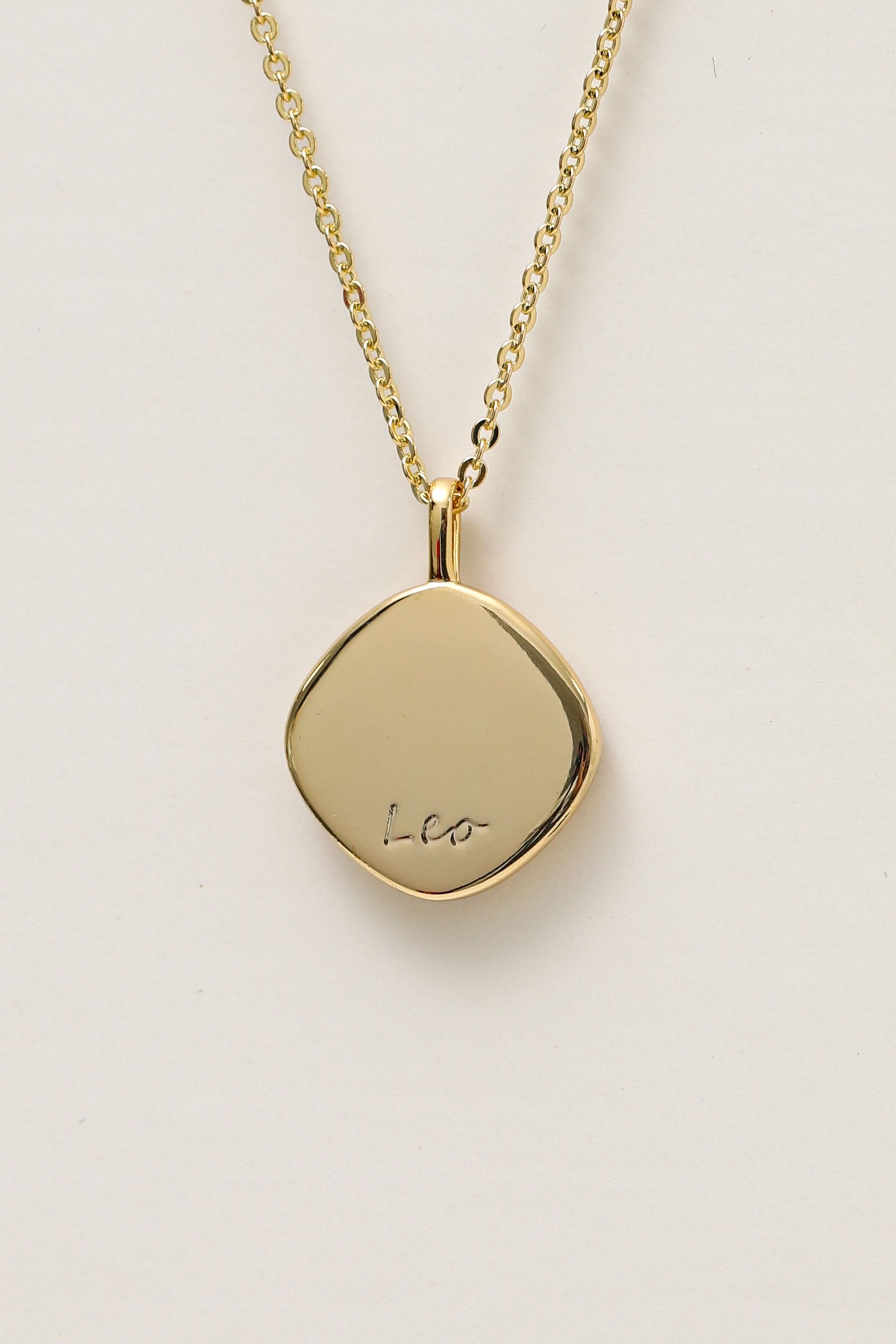 Jon Richard Gold Plated Molten Horoscope Pendant - Leo image 3