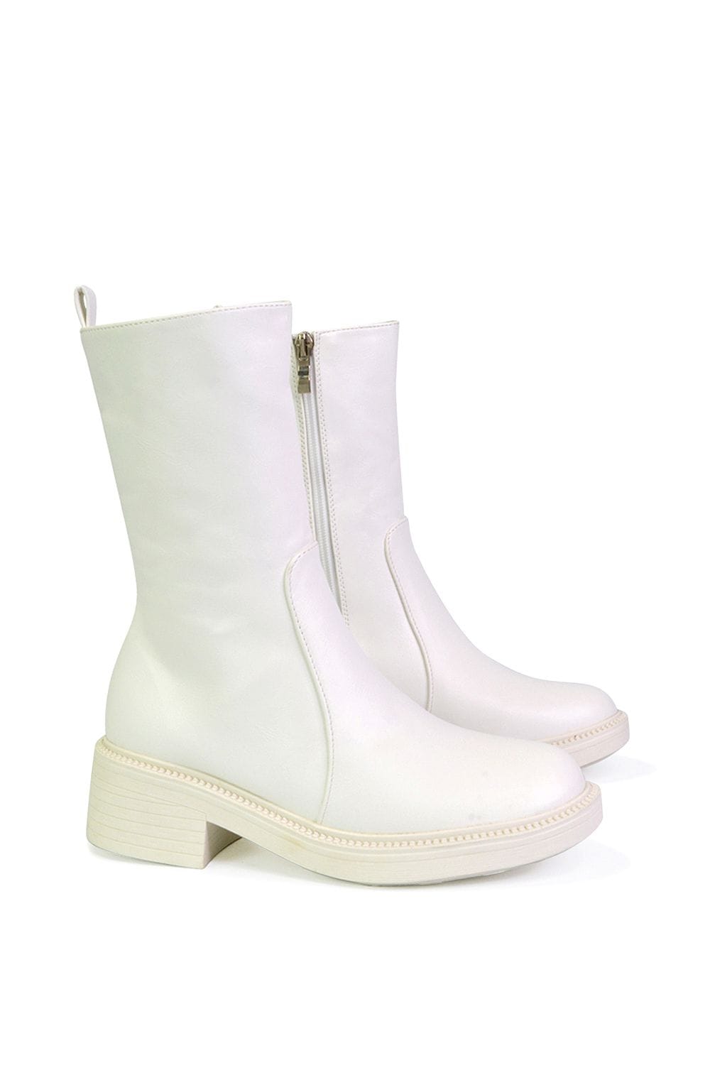 XY London 'Senna' Calf High Cleated Sole Boots image 5