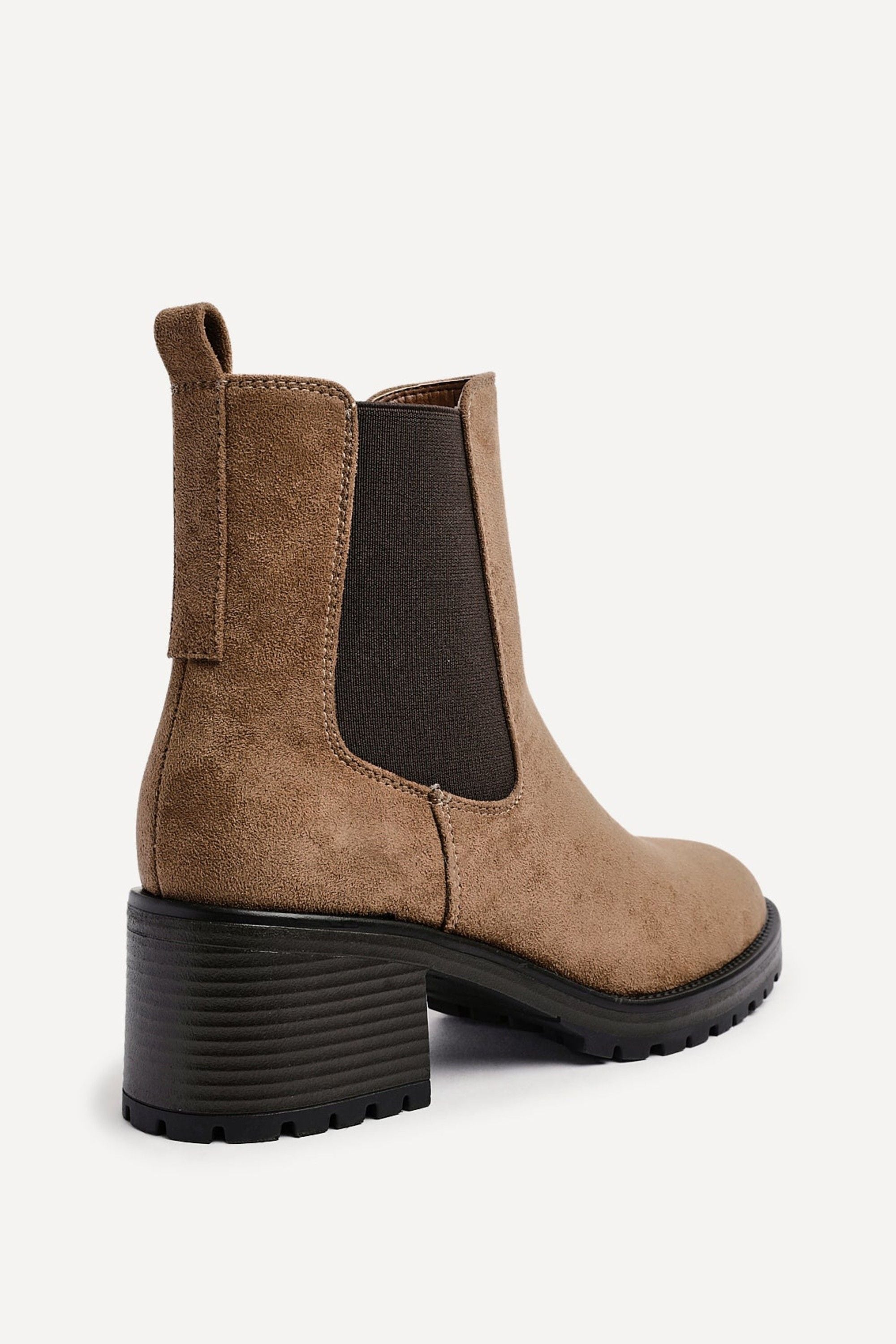 Linzi Path Sand Faux Suede Chelsea Boot image 4