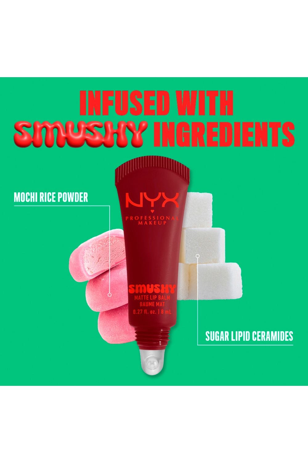 NYX Professional Makeup Smushy Matte Lip Balm 8ml Swipe 2 Smooth image 10