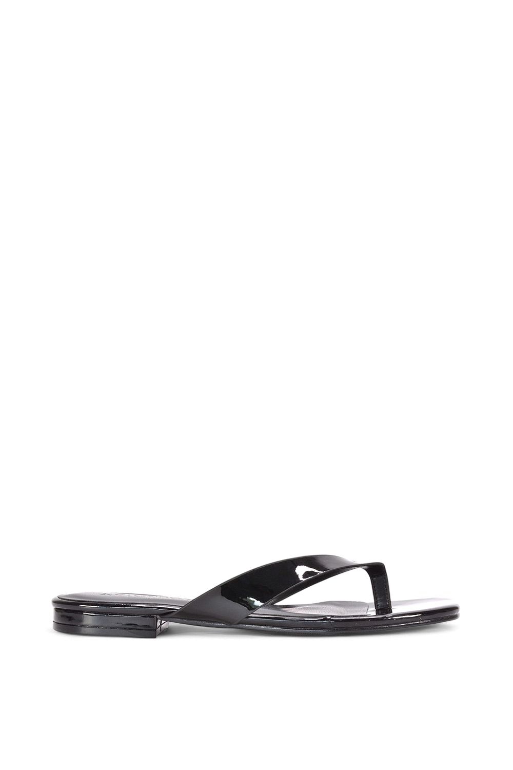 XY London 'Rio' Thong Strap Slip On Flip Flop Square Toe Slide