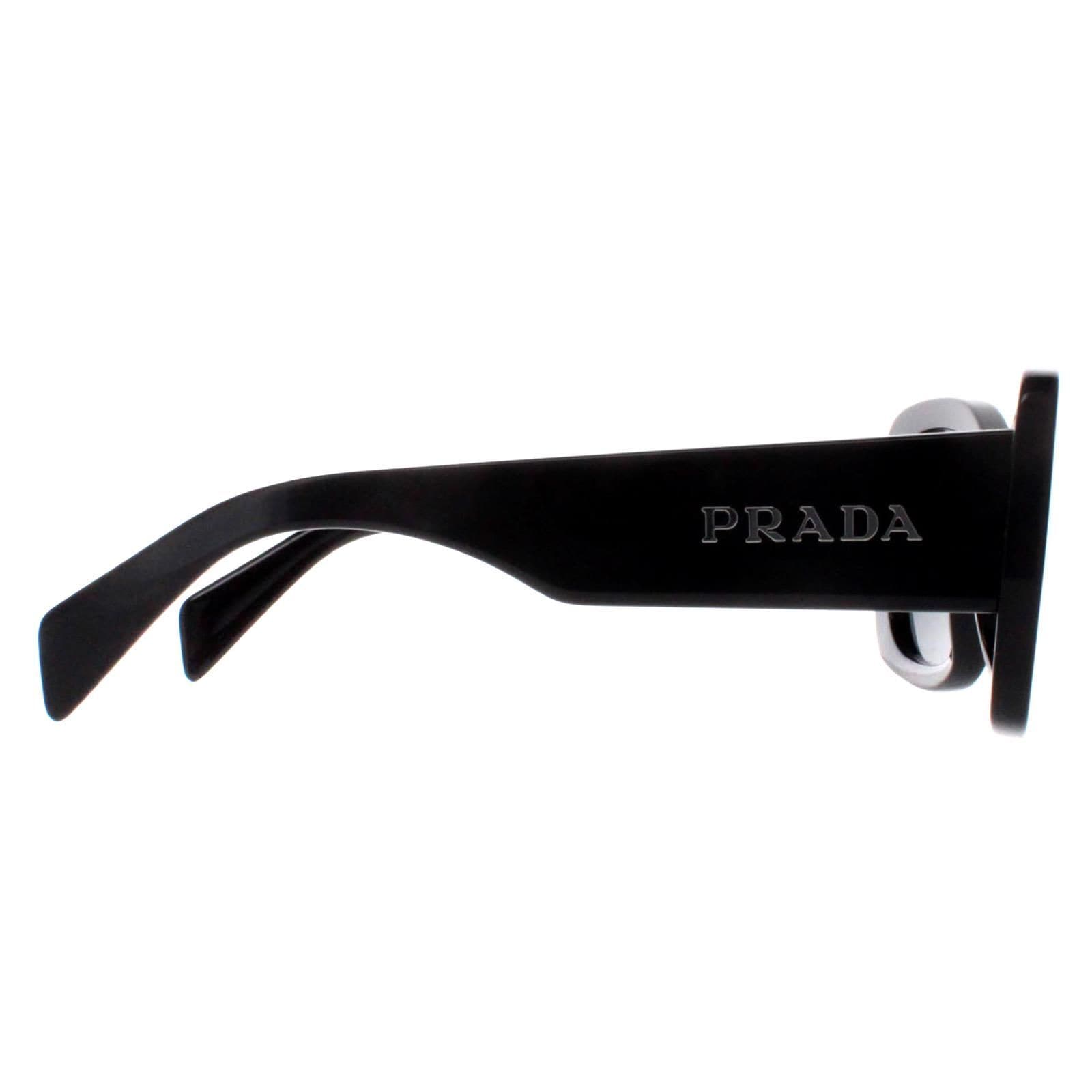 Prada Oval Black Dark Grey PRA08S image 4