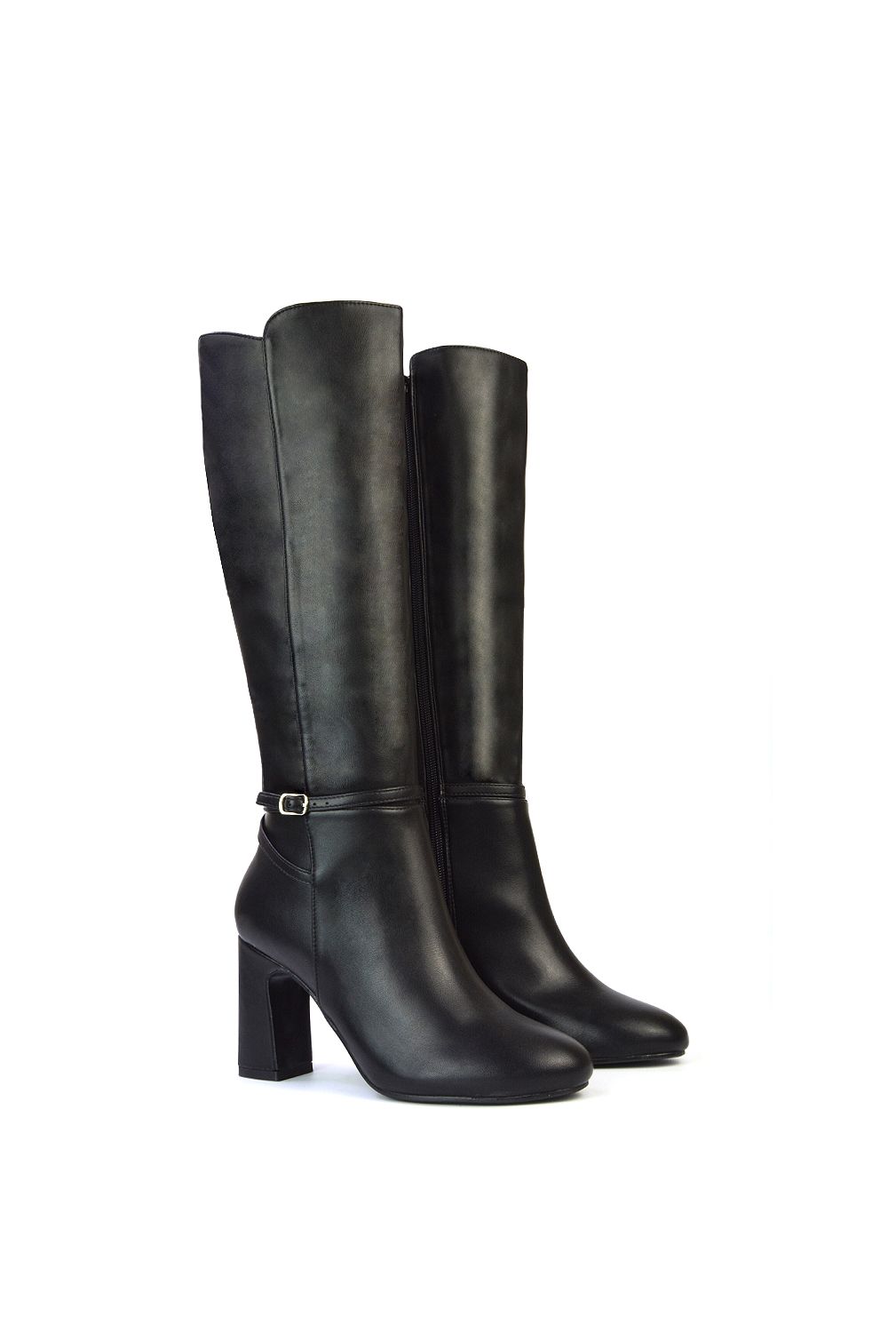 XY London 'Kadie' High Block Heel Knee High Boots image 2