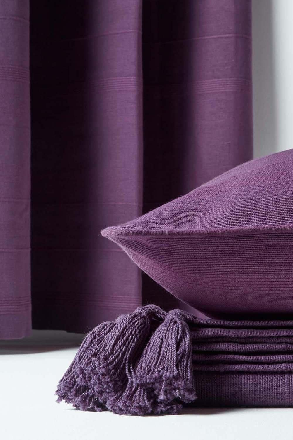 Homescapes Cotton Rajput Ribbed Cushion Cover image 5