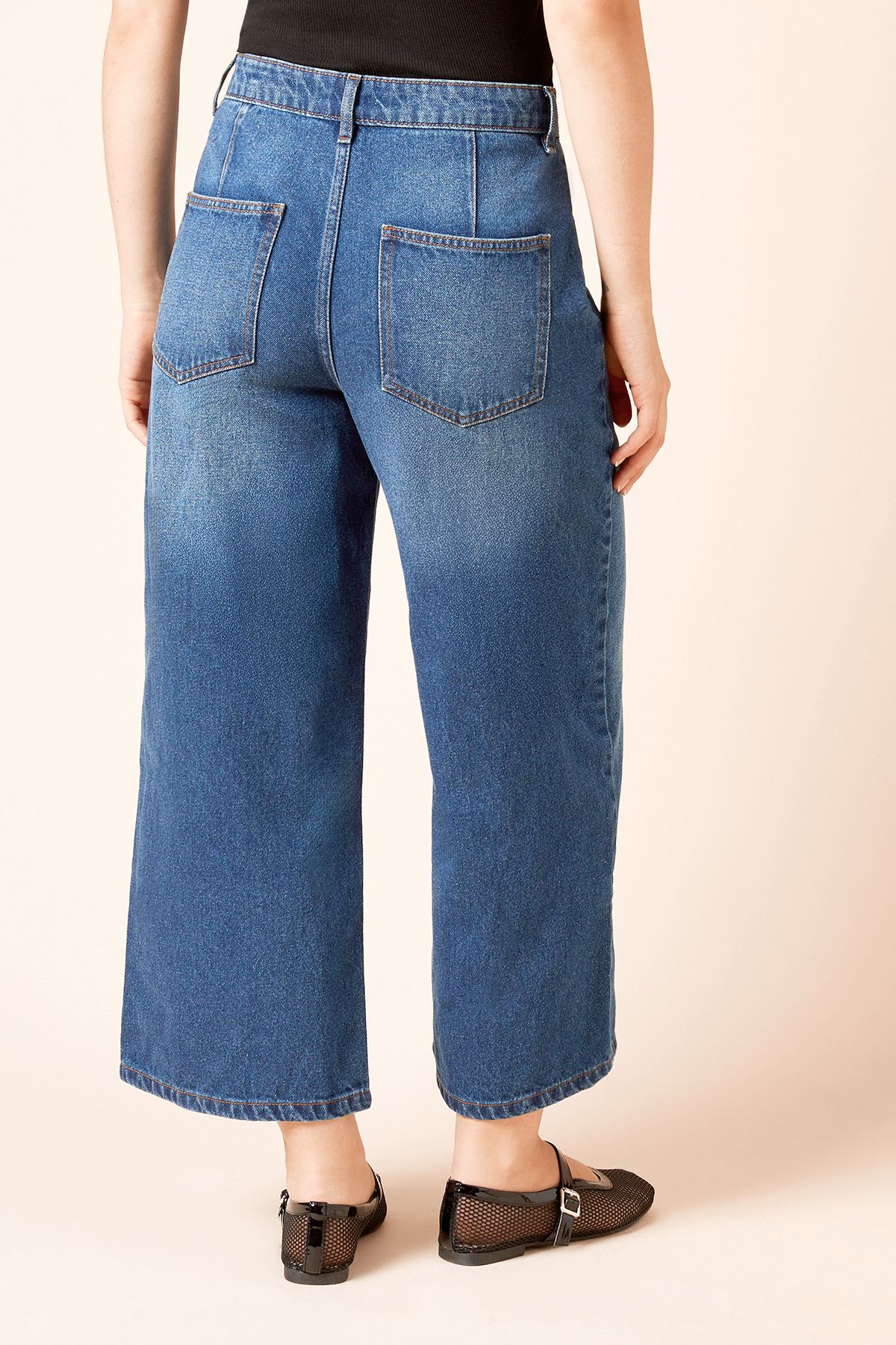 Dorothy Perkins Denim Culotte Jeans Indigo image 3