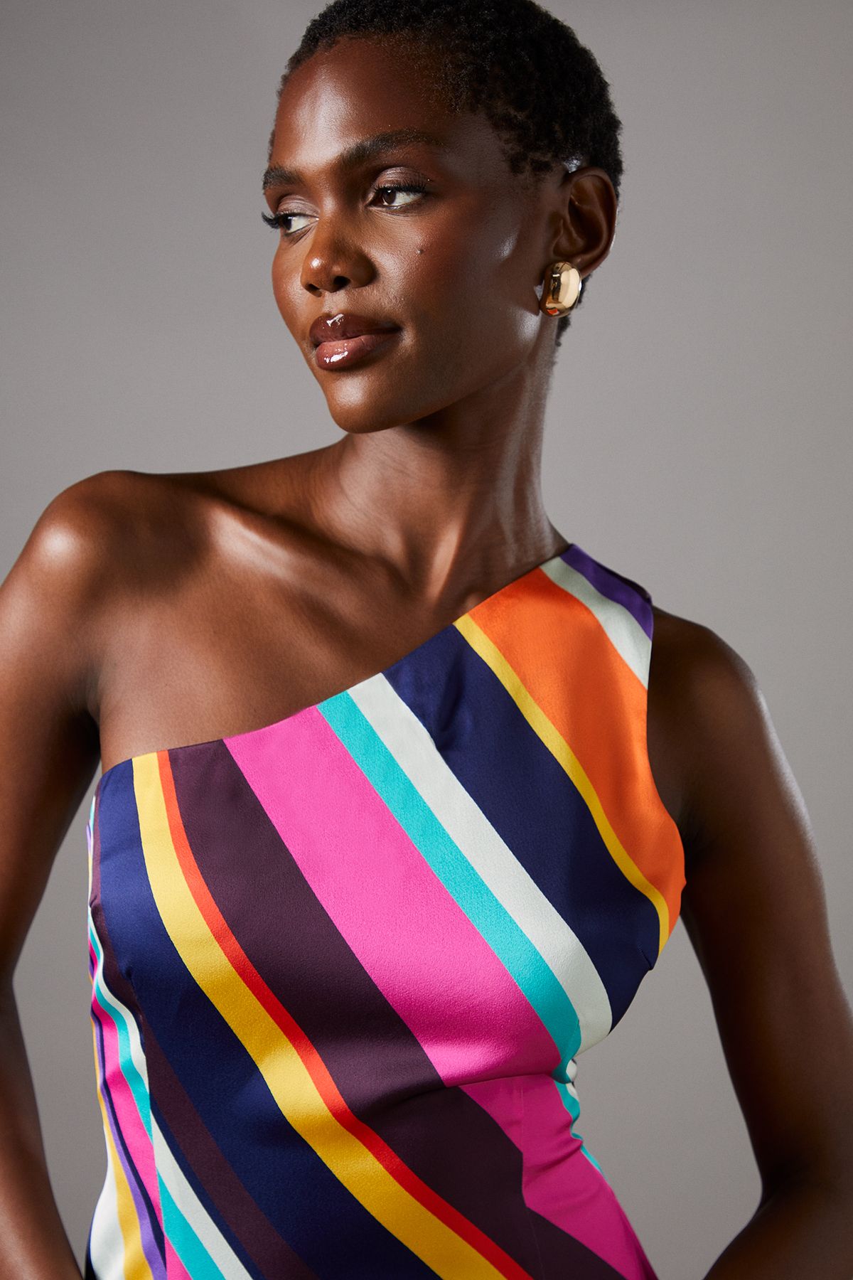 Coast Stripe Ladder Fringe Maxi Dress Multi image 4