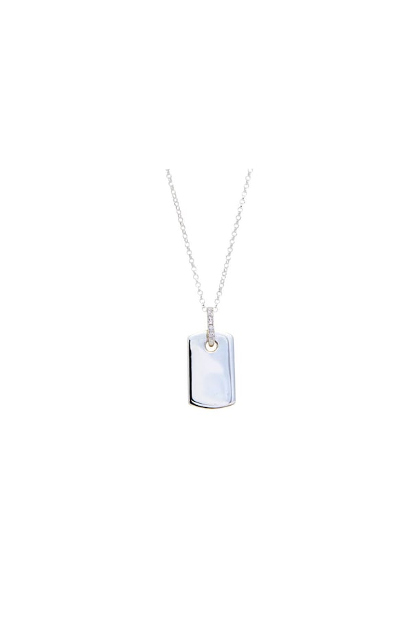 Simply Silver Simply Silver Sterling Silver 925 Tag Necklace