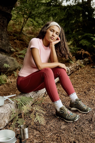 DSGN Studio DSGN Studio Sport Ultra Sculpt Short Sleeve Top Pink