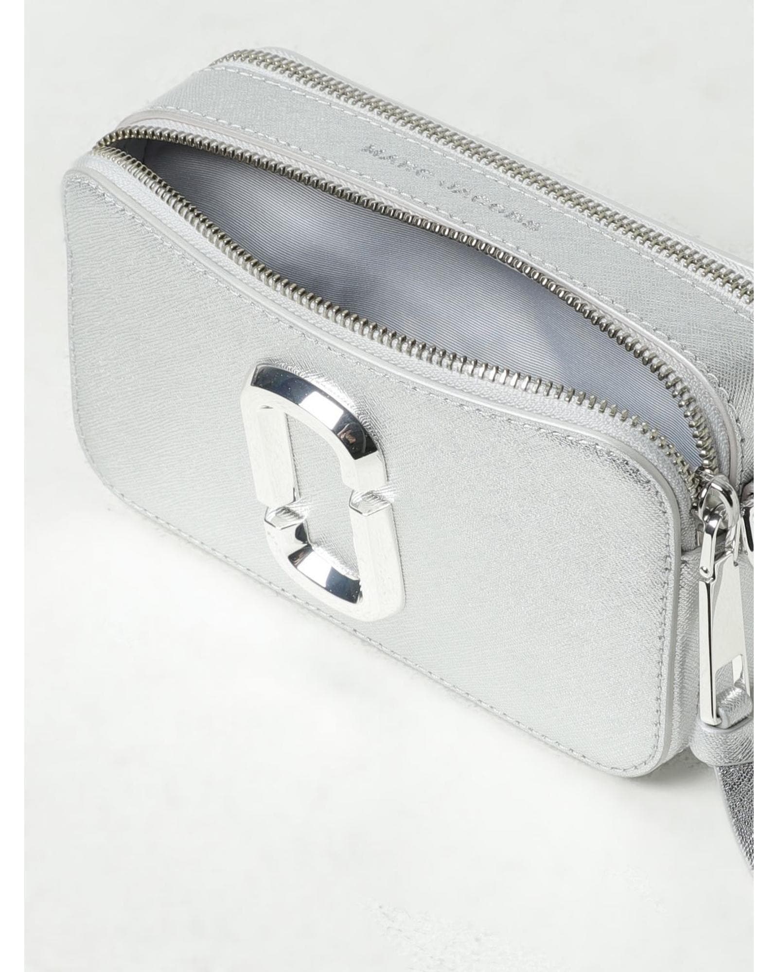 Marc Jacobs Snapshot Metallic Crossbody Bag Wo - Silver Clutch Bags image 3